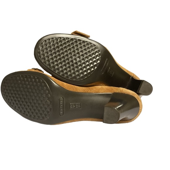 Aerosoles Roler Derby Heels Suede Tan Buckle‎ size 10 - Picture 10 of 10